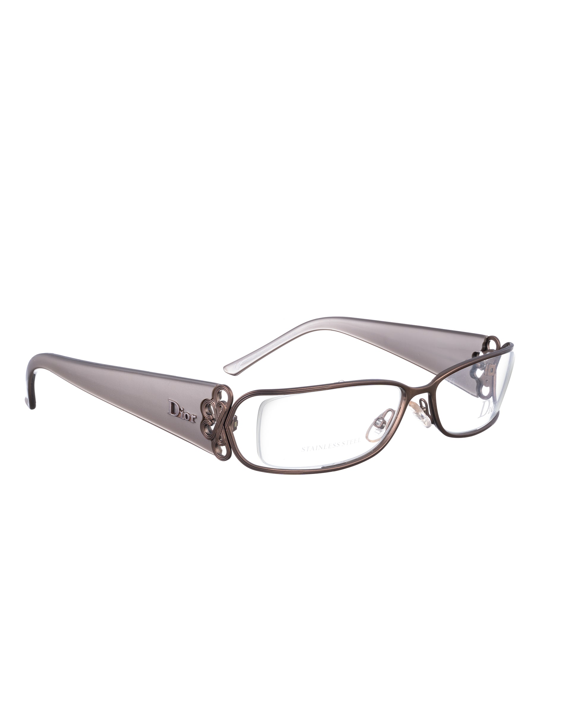 Dior Vintage Metal grey temples glasses Dior