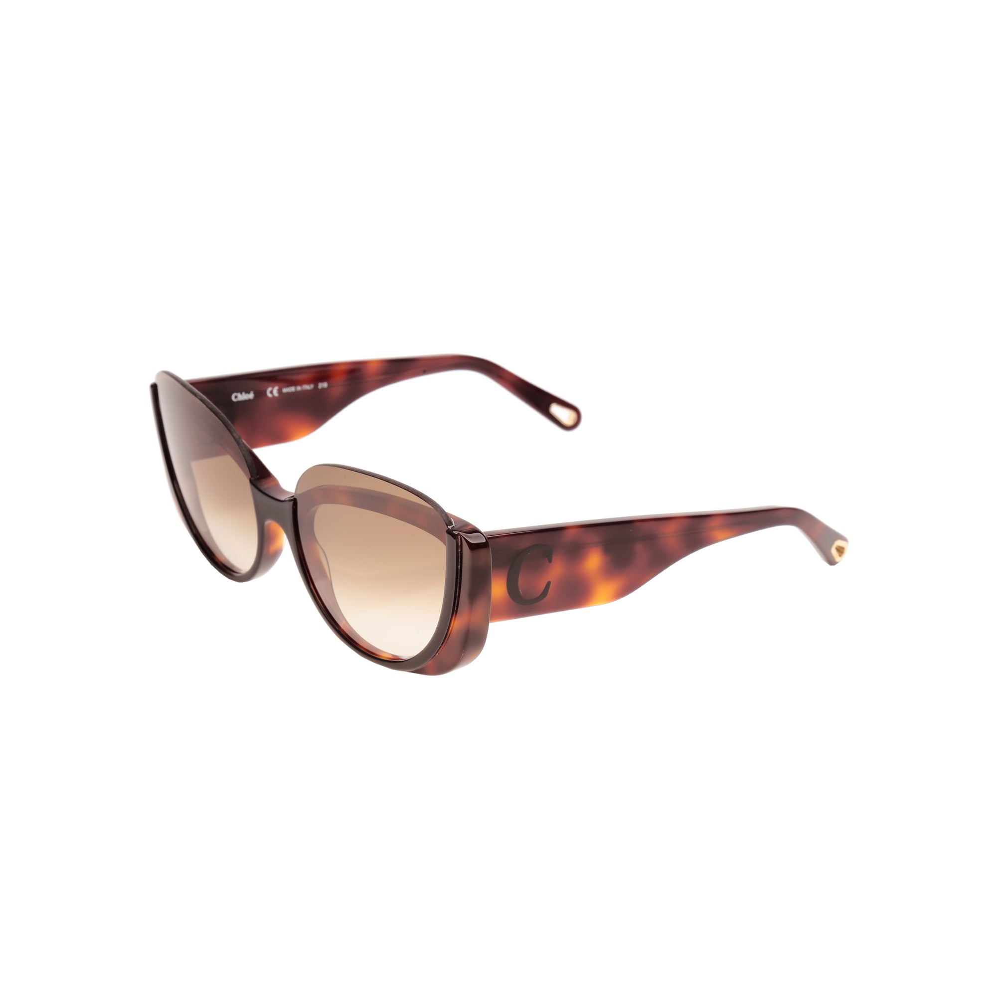 Chloe Cayla Havana Brown Sunglasses