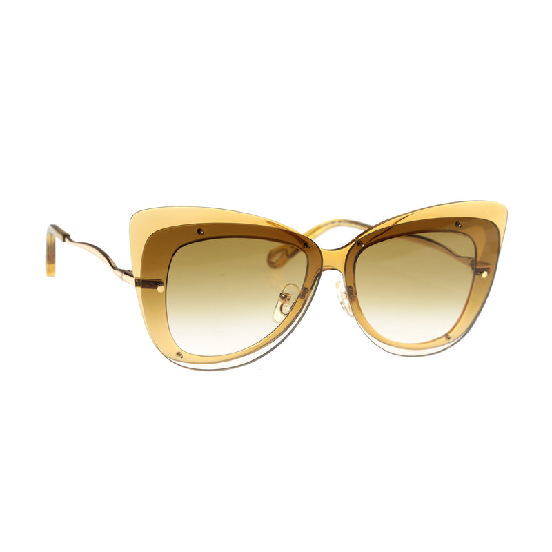 Chloe DREE Cat Eye Yellow Sunglasses thumbnail