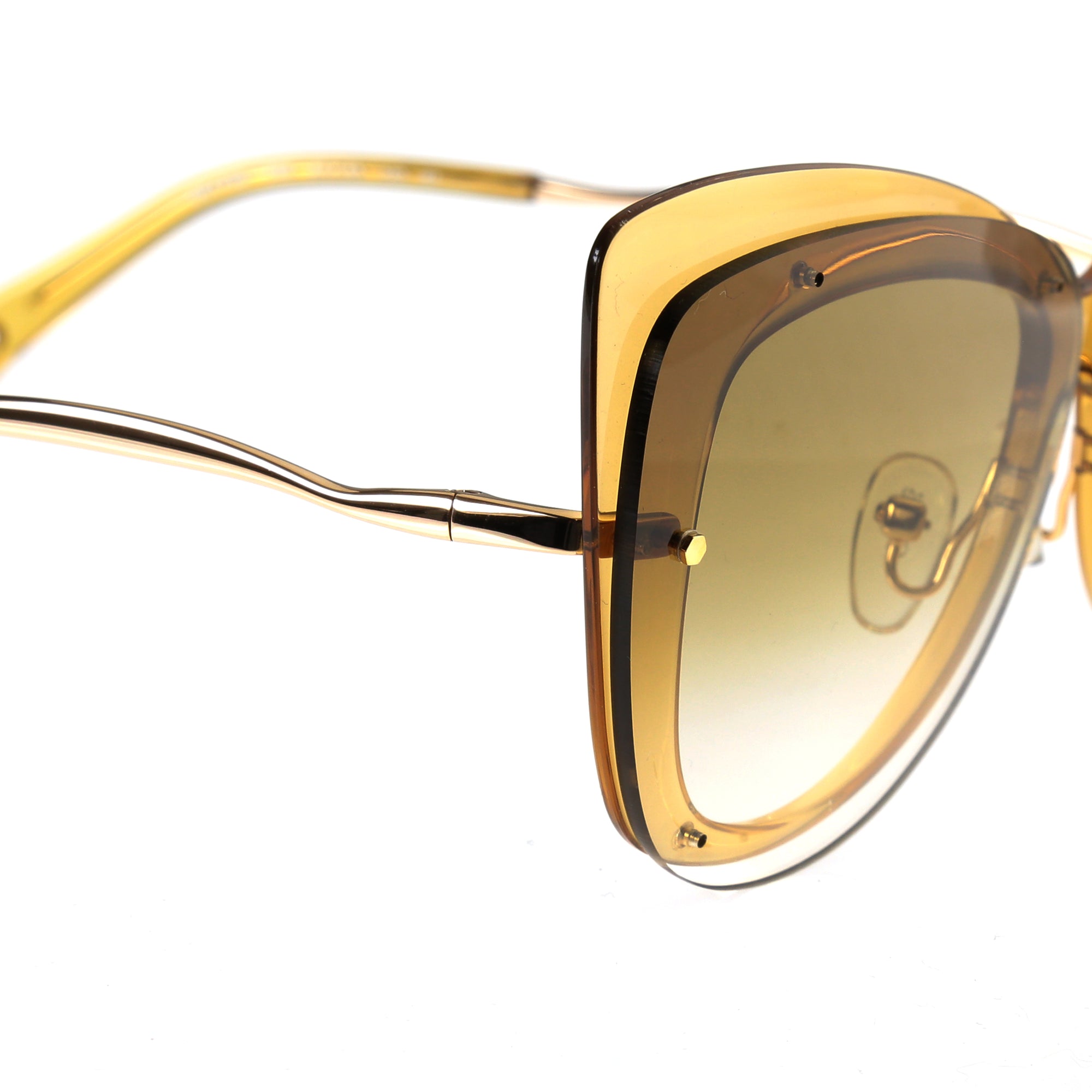Chloe DREE Cat Eye Yellow Sunglasses