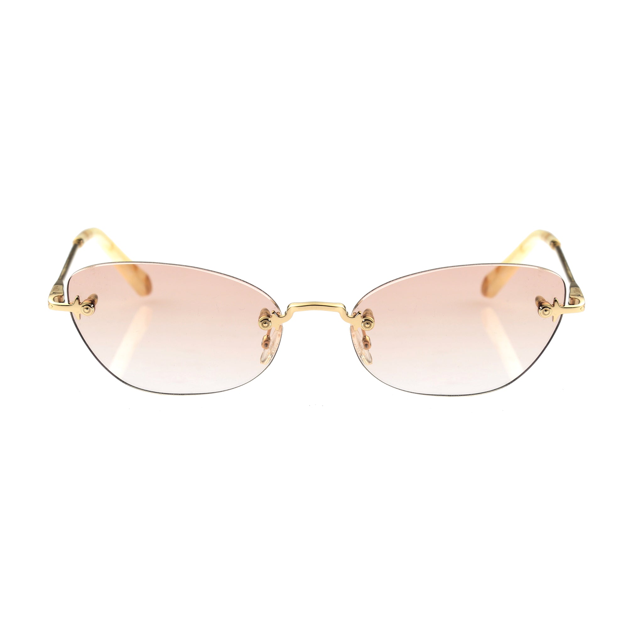 Chloe Yellow Gold Ivory Cat Eye sunglasses