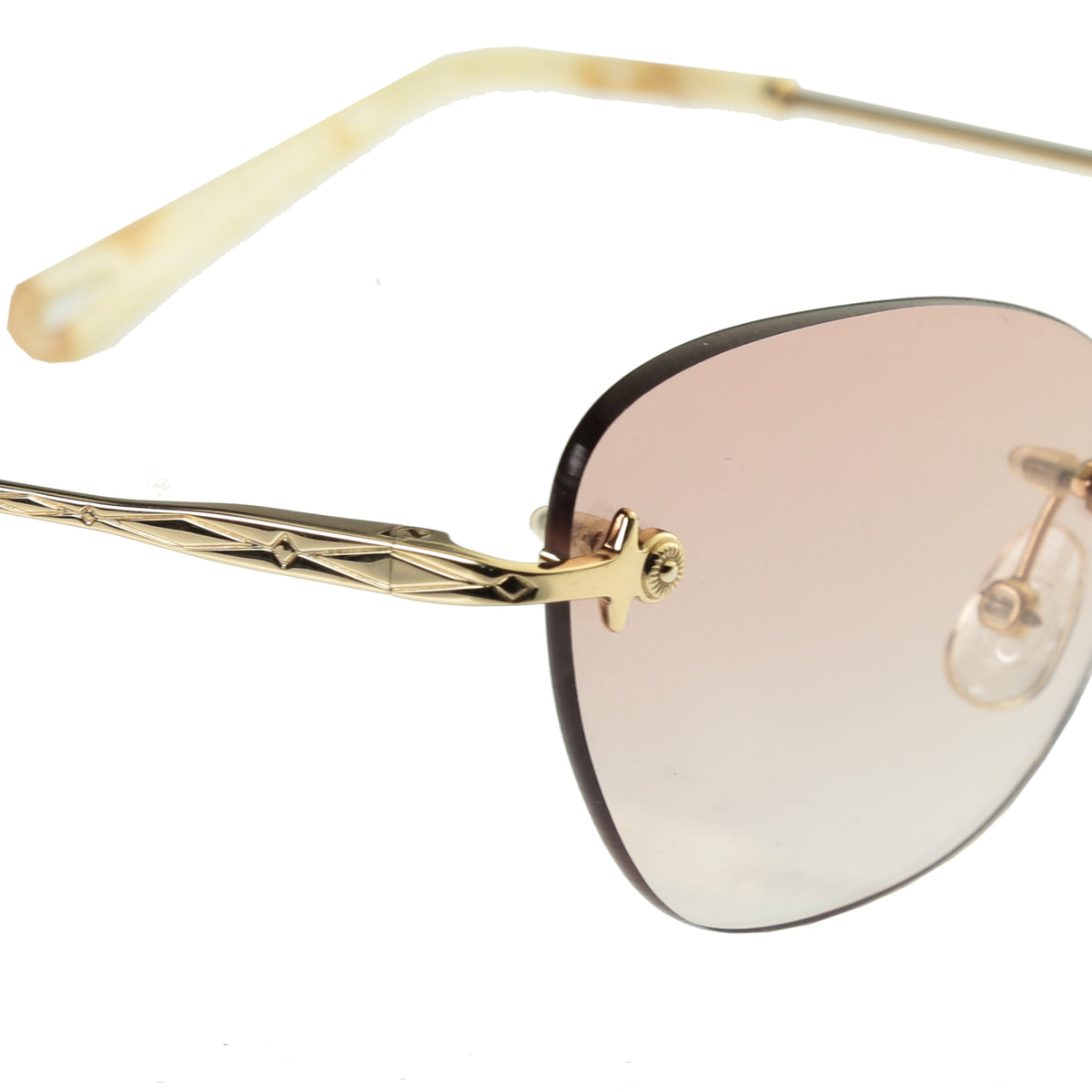 Chloe Yellow Gold Ivory Cat Eye sunglasses