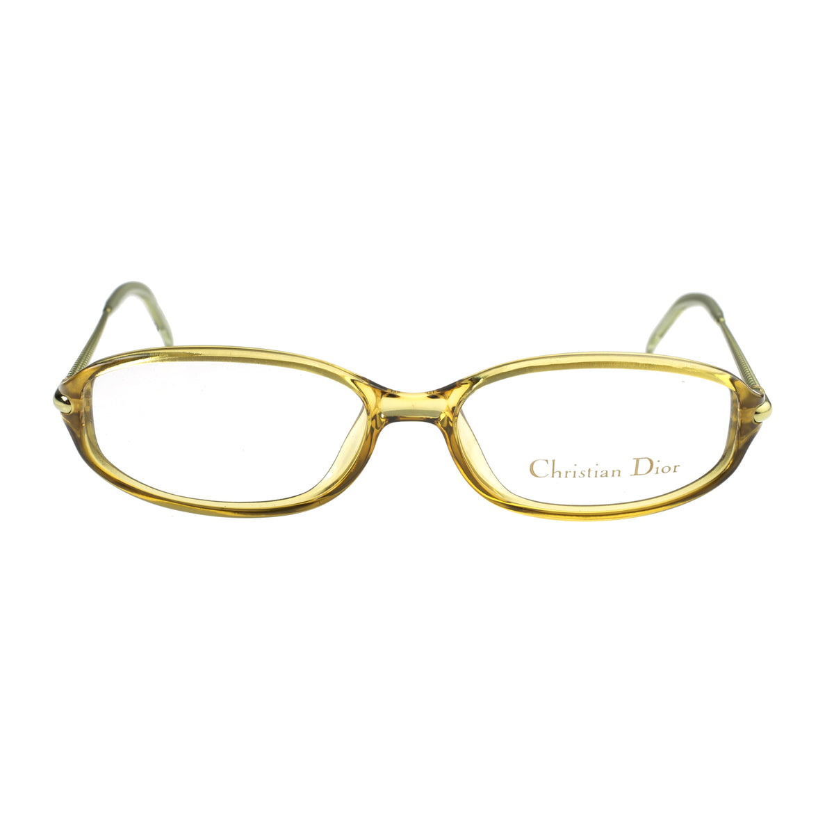 Christian Dior ’90s Green Plastic Frame Glasses