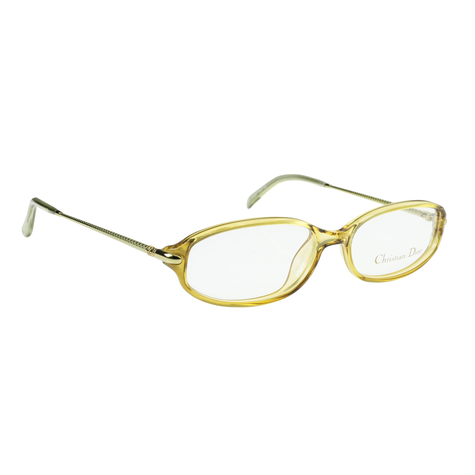 Christian Dior ’90s Green Plastic Frame Glasses