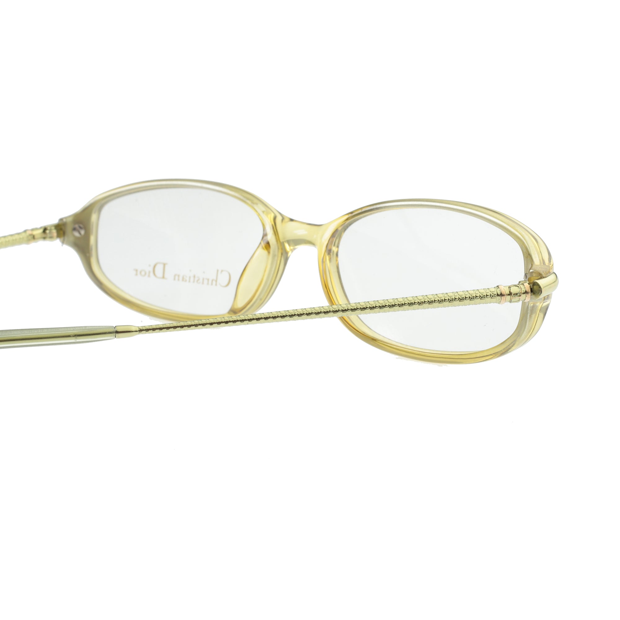 Christian Dior ’90s Green Plastic Frame Glasses