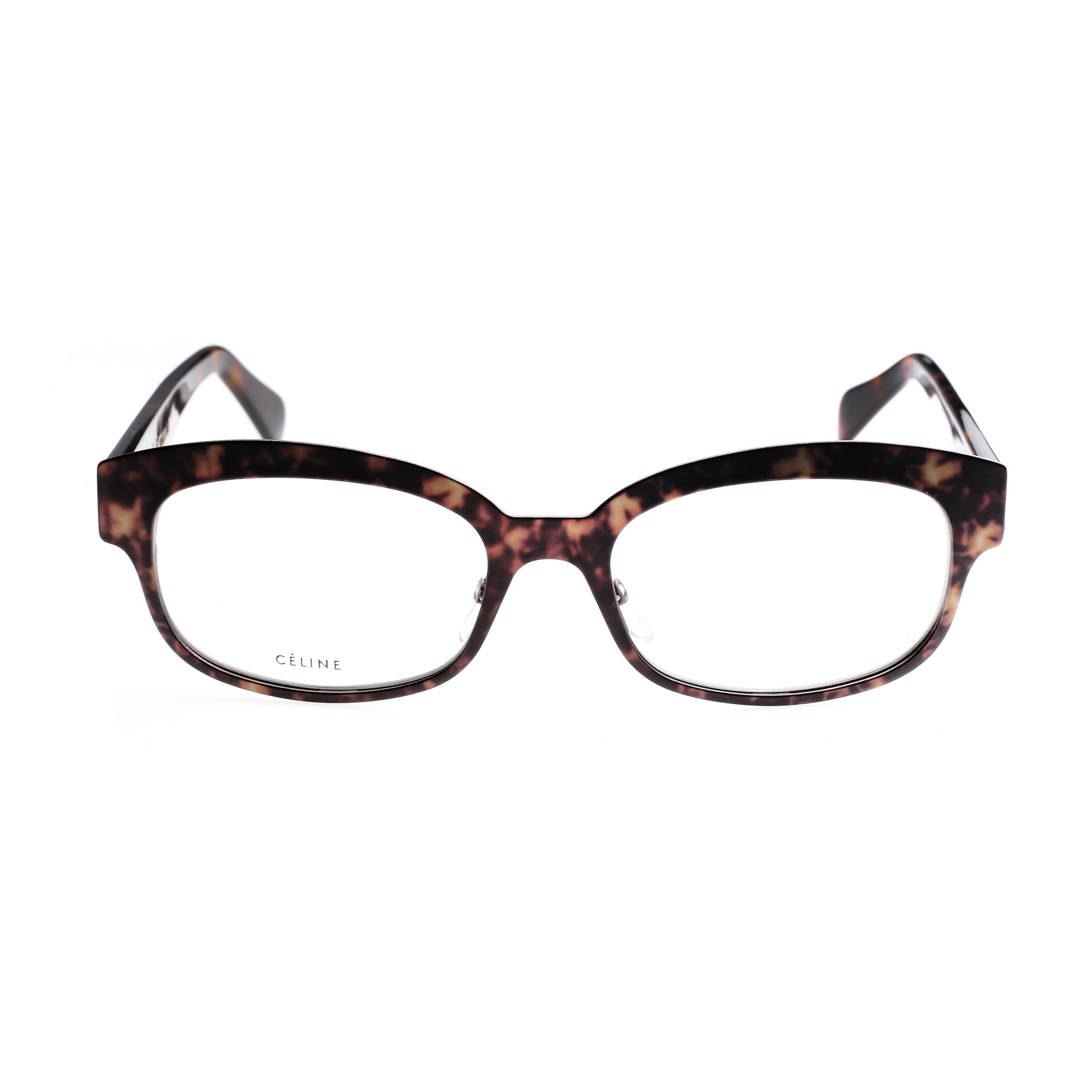 Celine Havana Brown Square-Frame Bold Glasses