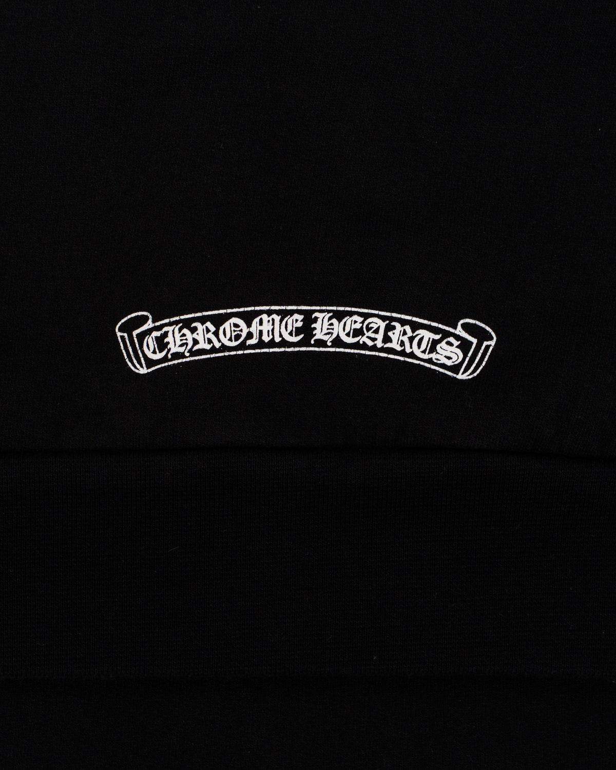 Chrome Hearts black crewneck sleeve logo
