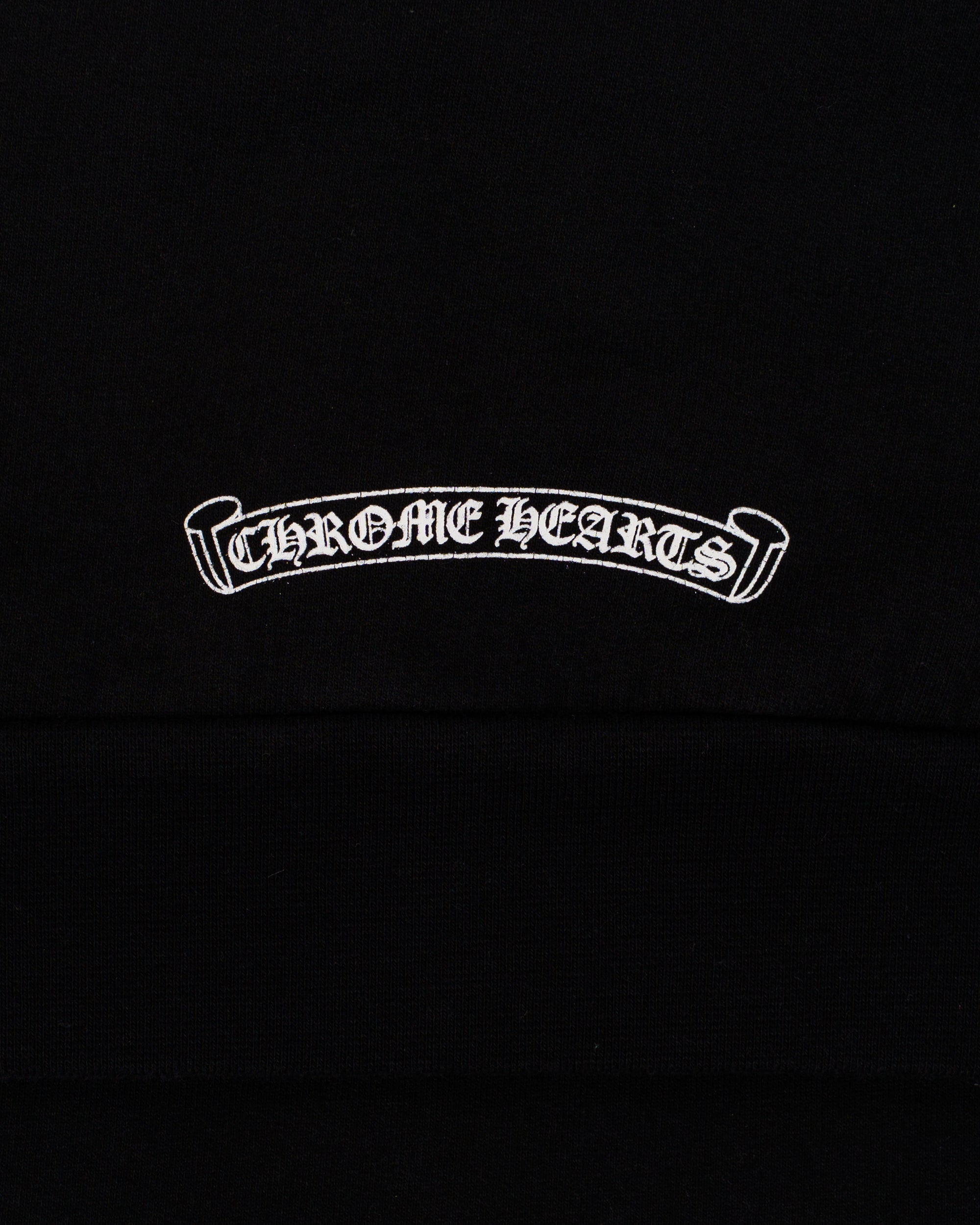 Chrome Hearts black crewneck sleeve logo