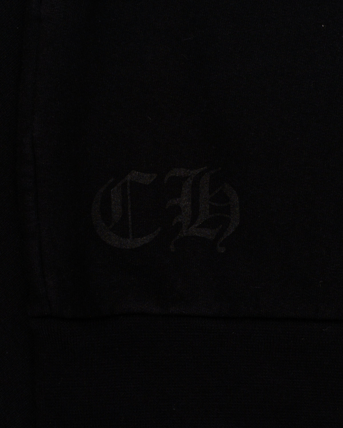 Chrome Hearts black crewneck sleeve logo