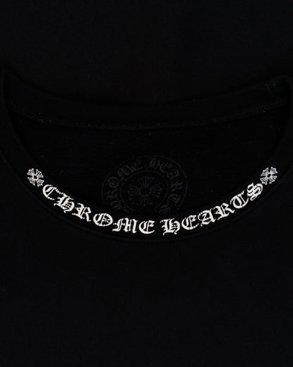 Chrome Hearts black crewneck sleeve logo
