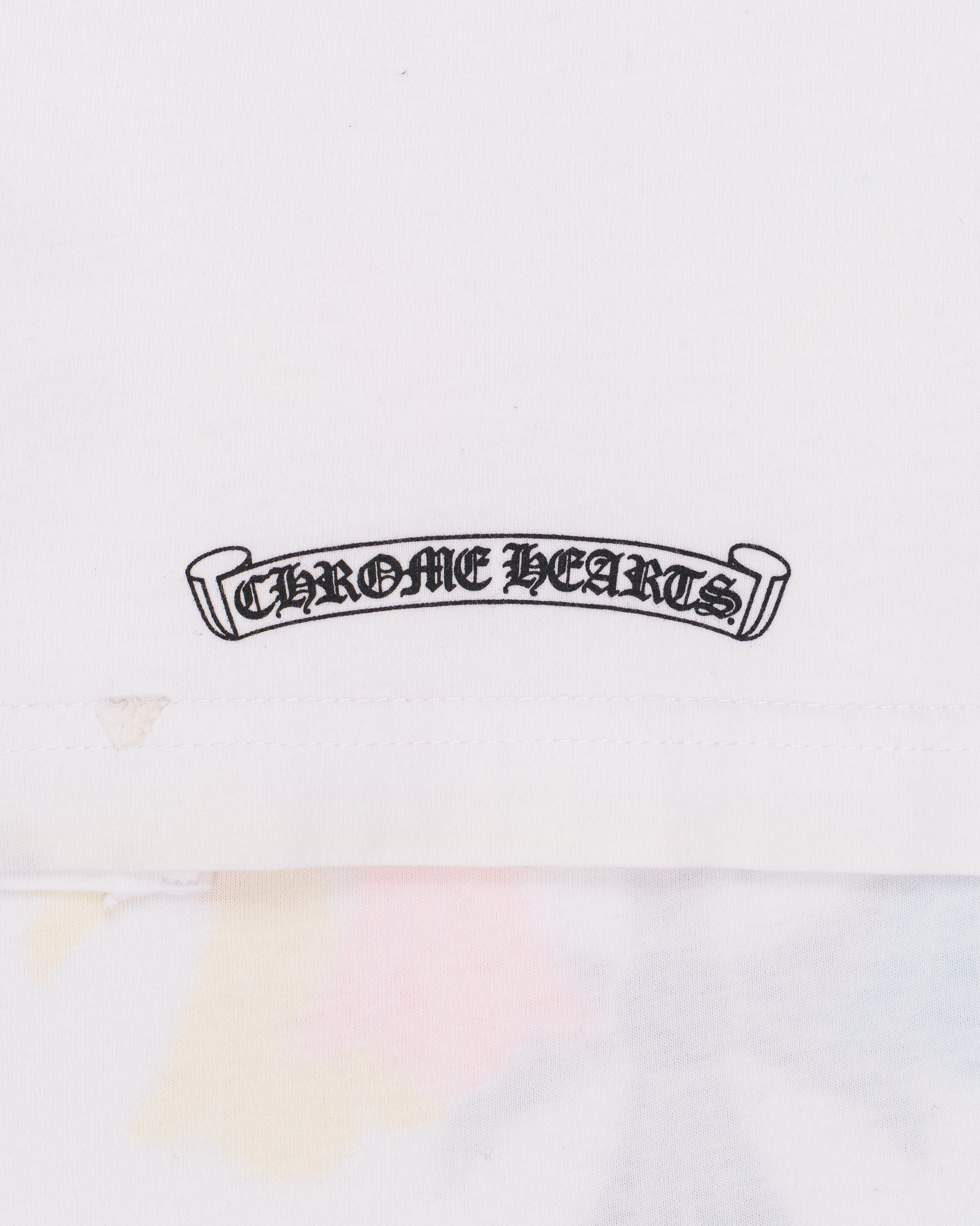 Chrome Hearts white tshirt multicolor crosses