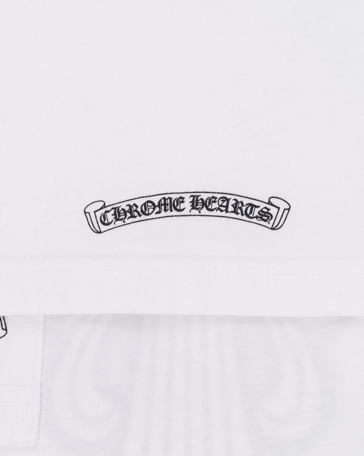 Chrome Hearts whtie floral glitter tshirt