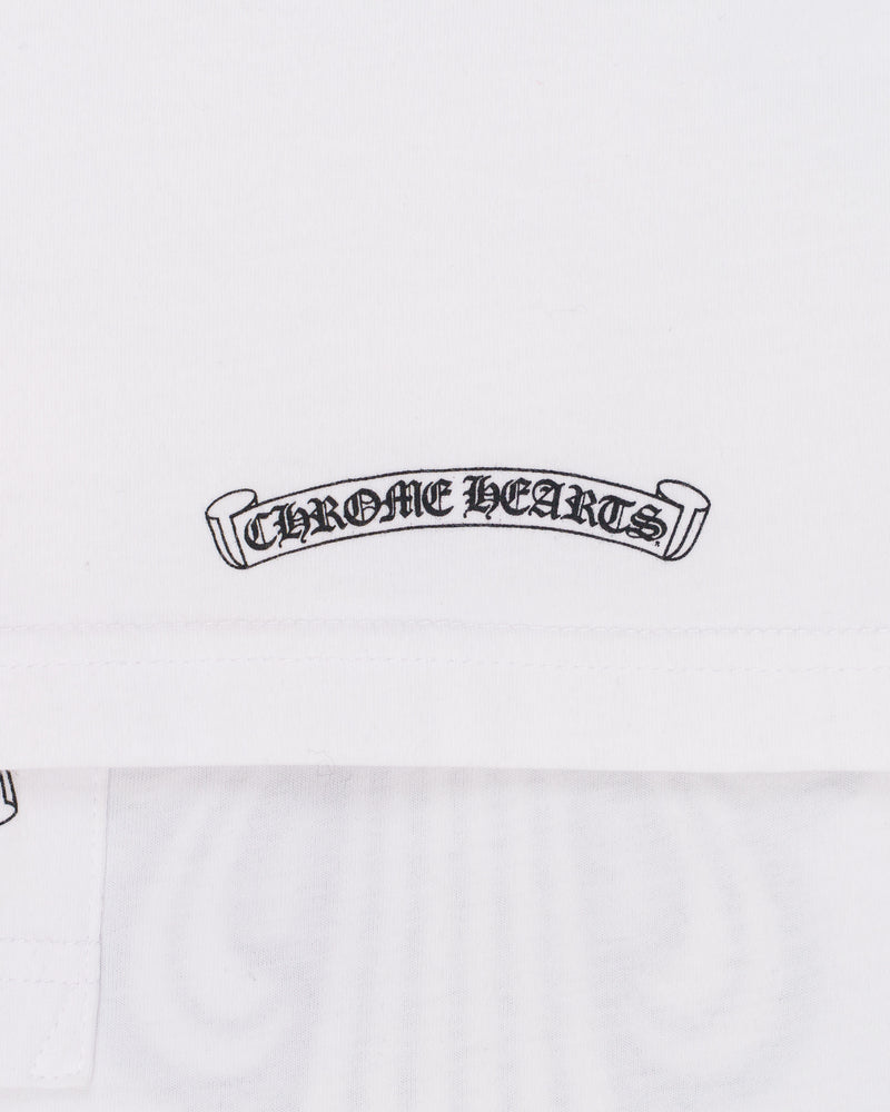 Chrome Hearts whtie floral glitter tshirt thumbnail