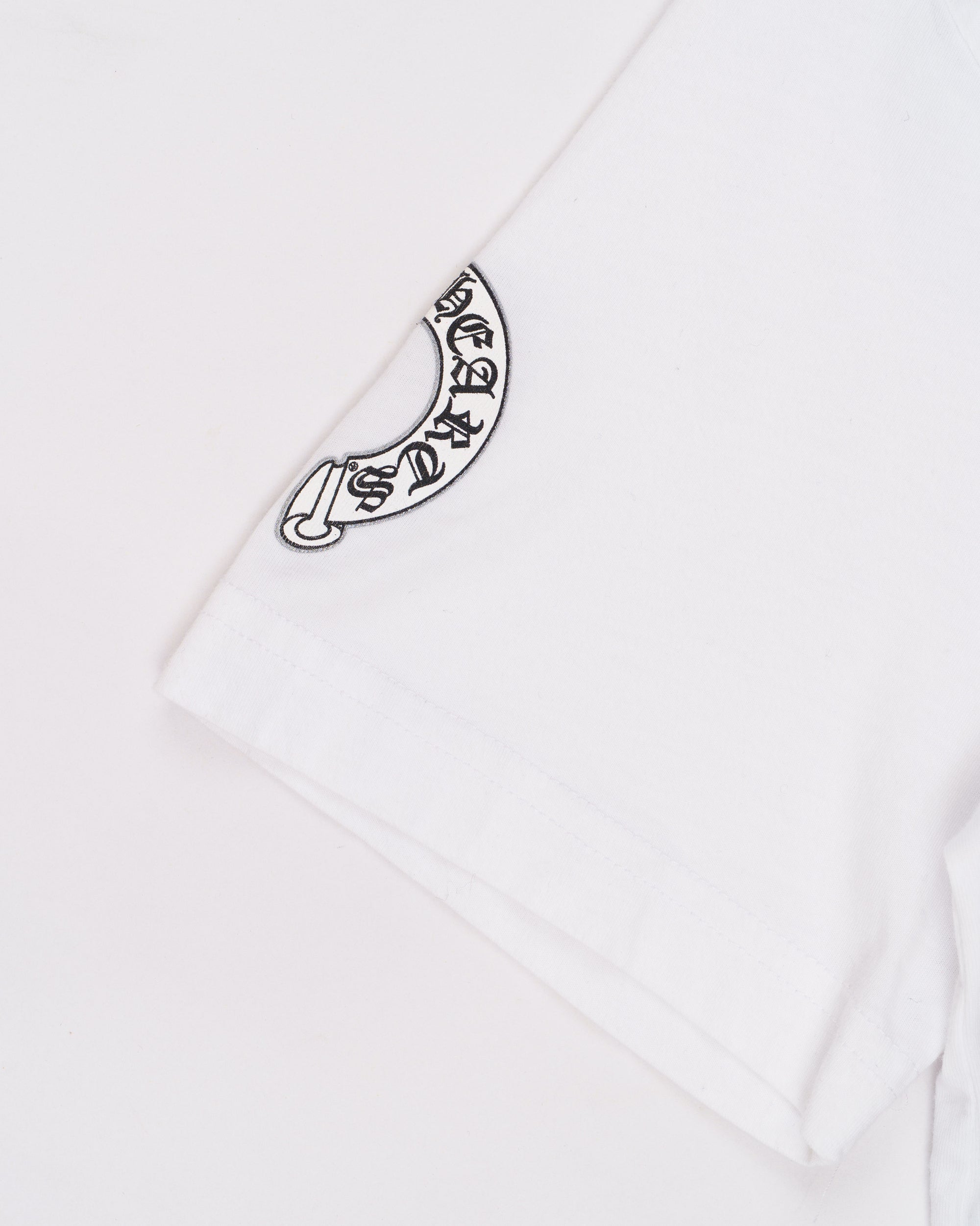 Chrome Hearts whtie floral glitter tshirt