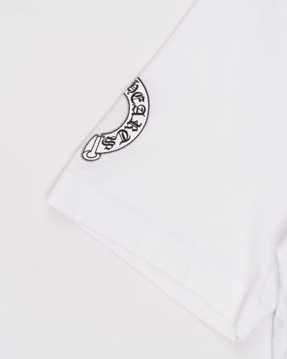 Chrome Hearts whtie floral glitter tshirt