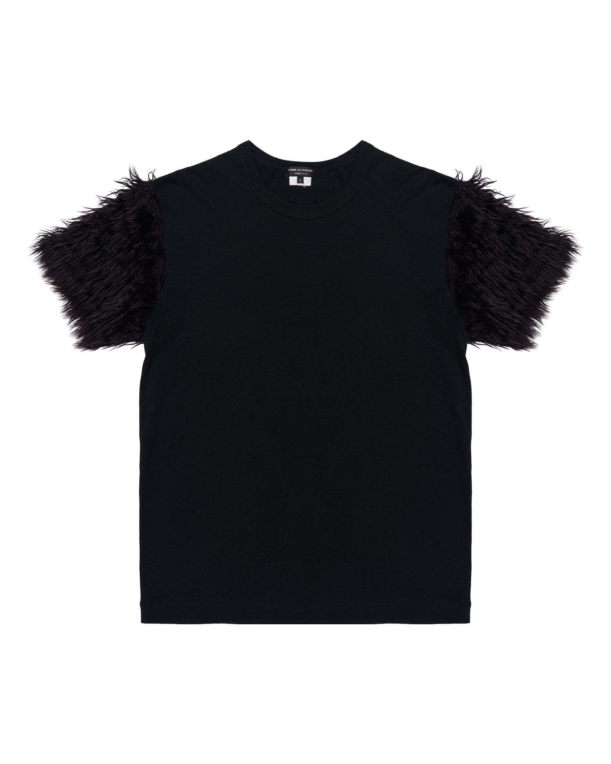 Comme des Garcons Homme Plus Faux Fur Sleeve T-Shirt