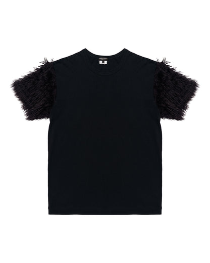 Comme des Garcons Homme Plus Faux Fur Sleeve T-Shirt
