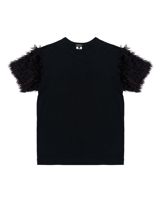 Comme des Garcons Homme Plus Faux Fur Sleeve T-Shirt