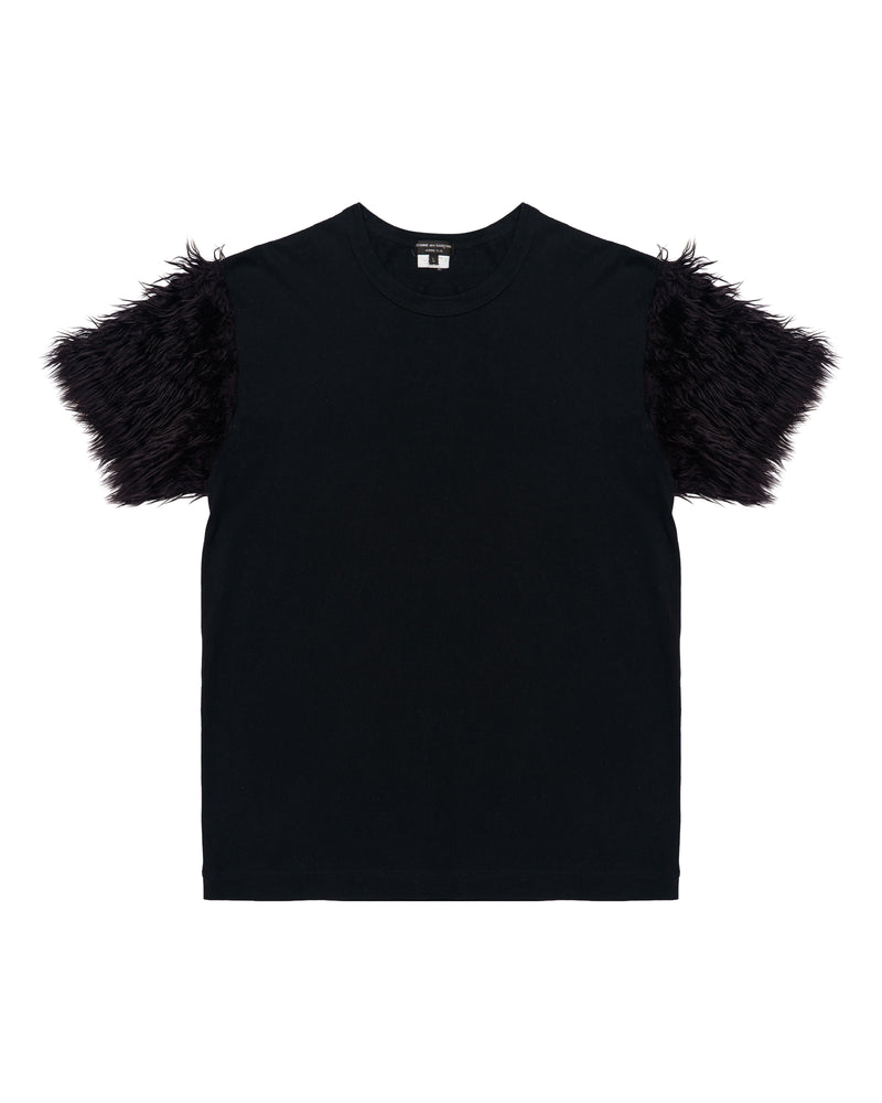 Comme des Garcons Homme Plus Faux Fur Sleeve T-Shirt