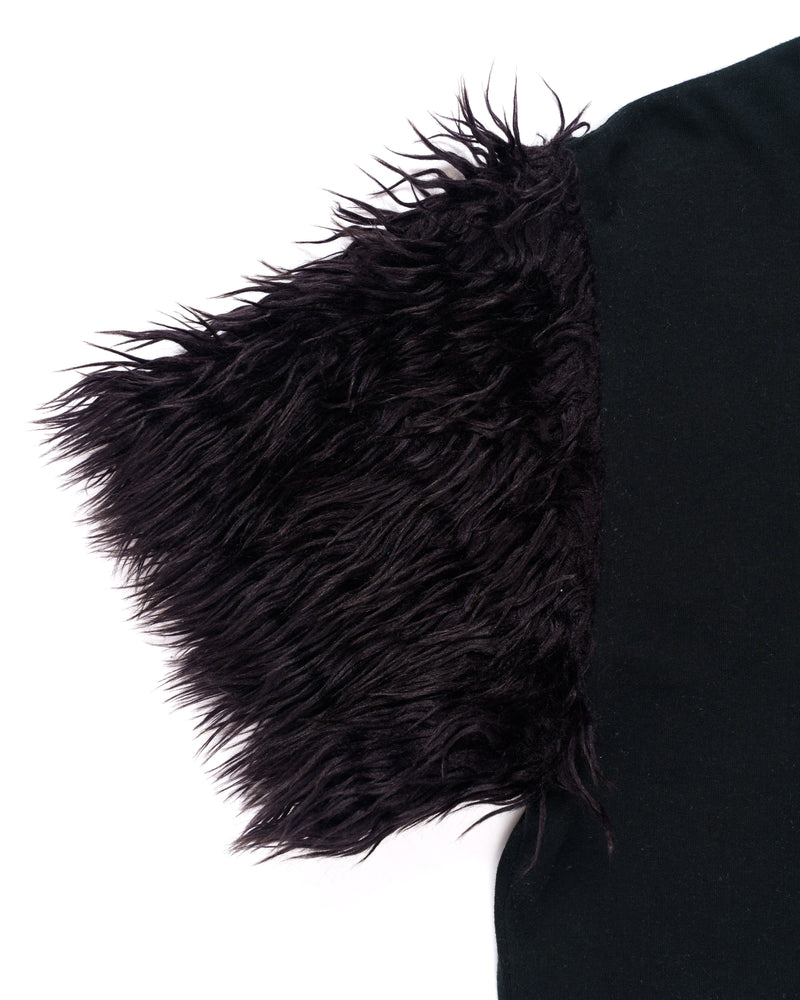 Comme des Garcons Homme Plus Faux Fur Sleeve T-Shirt thumbnail