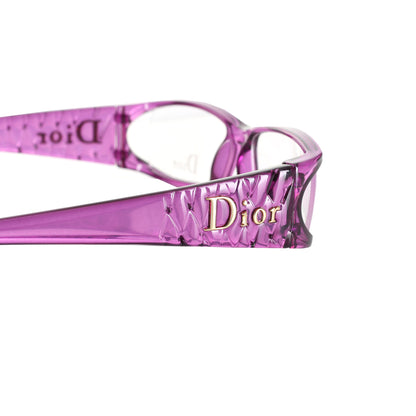 Christian Dior ’00s Transparent Pink Plastic Frame Glasses Dior