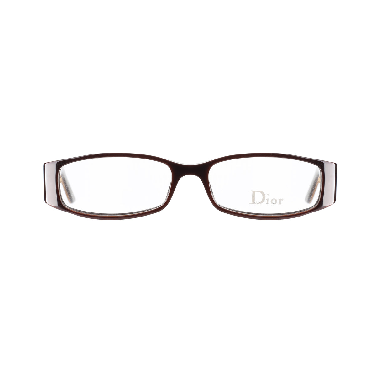 Christian Dior Brown Crystal Star Flat glasses