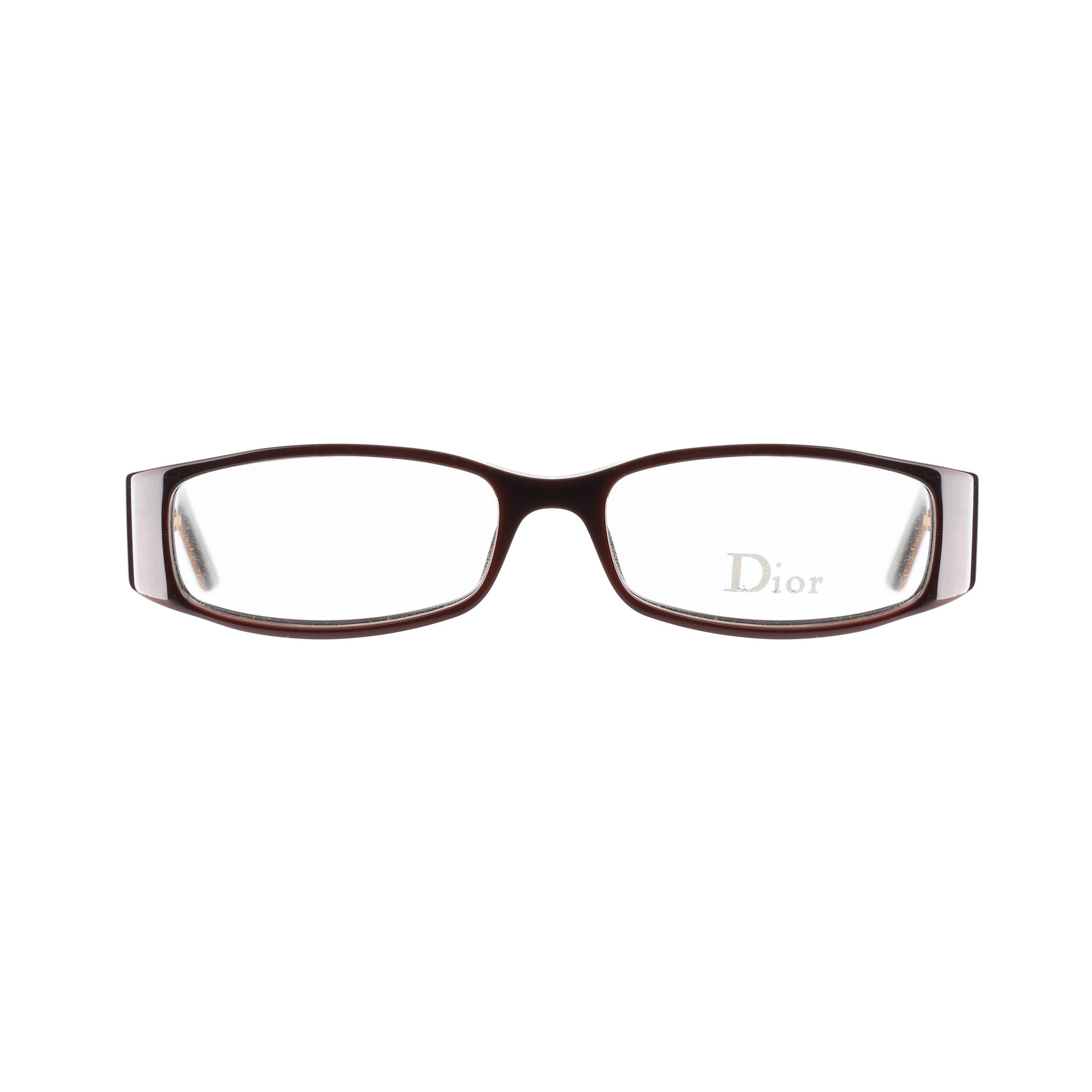 Christian Dior Brown Crystal Star Flat glasses Dior