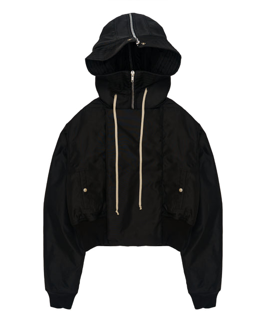 DRKSHDW Rick Owens Alice Cropped Padded Hooded Bomber Jacket