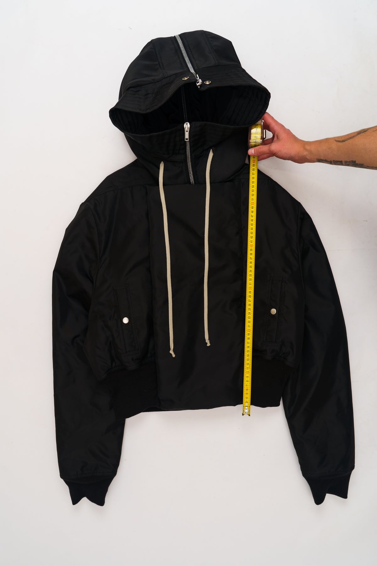 DRKSHDW Rick Owens Alice Cropped Padded Hooded Bomber Jacket