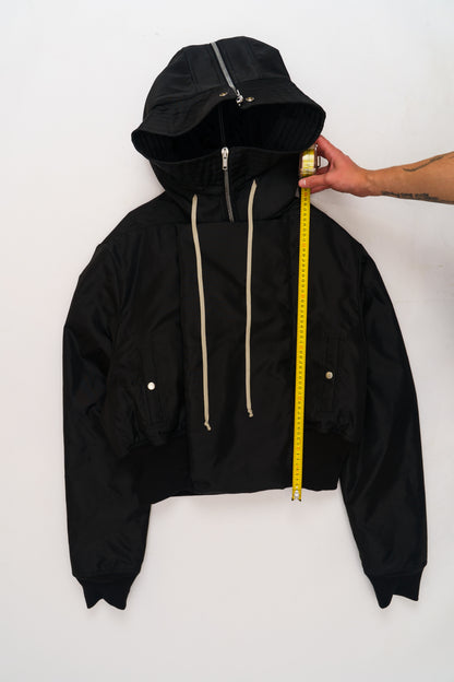 DRKSHDW Rick Owens Alice Cropped Padded Hooded Bomber Jacket