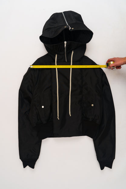 DRKSHDW Rick Owens Alice Cropped Padded Hooded Bomber Jacket