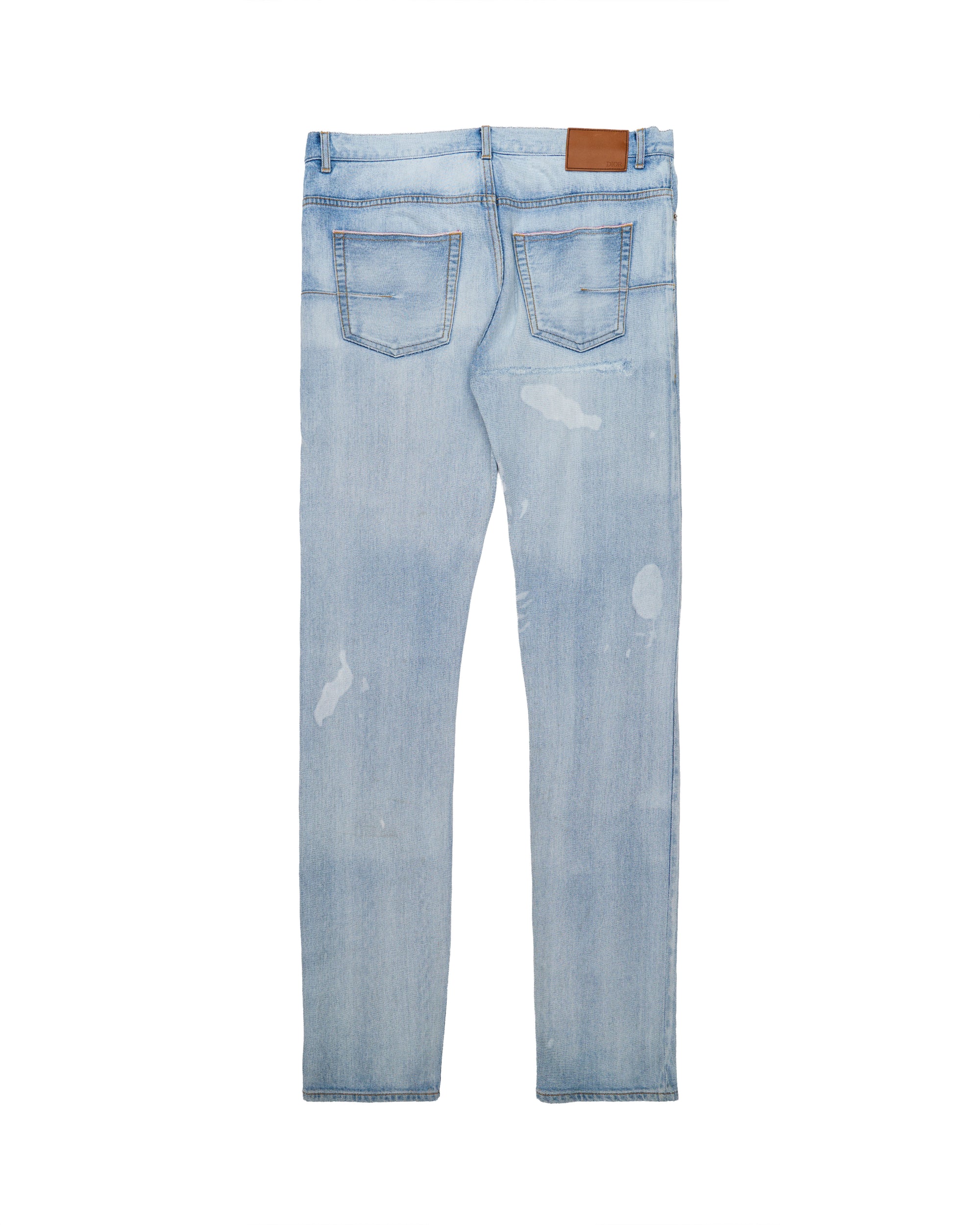 Dior slim light wash jeans