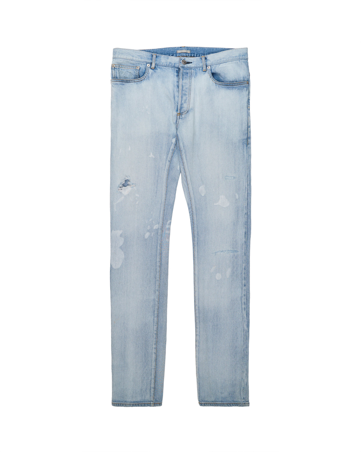 Dior slim light wash jeans