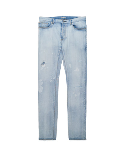 Dior slim light wash jeans