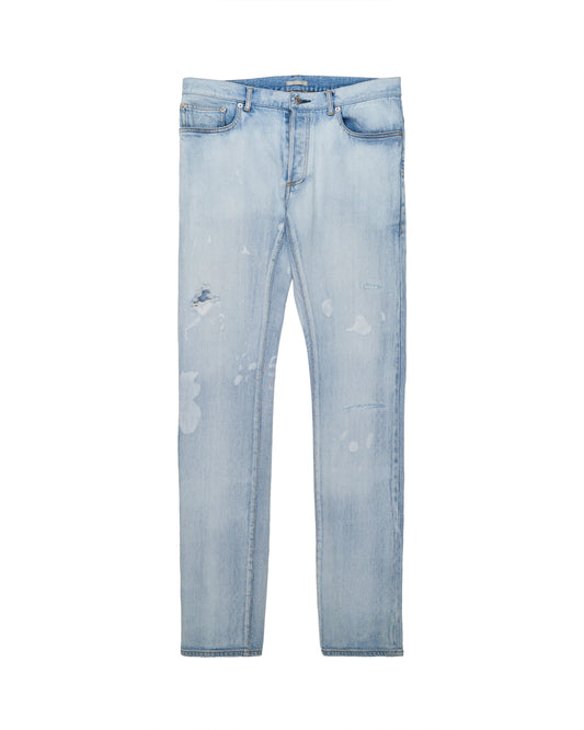 Dior slim light wash jeans