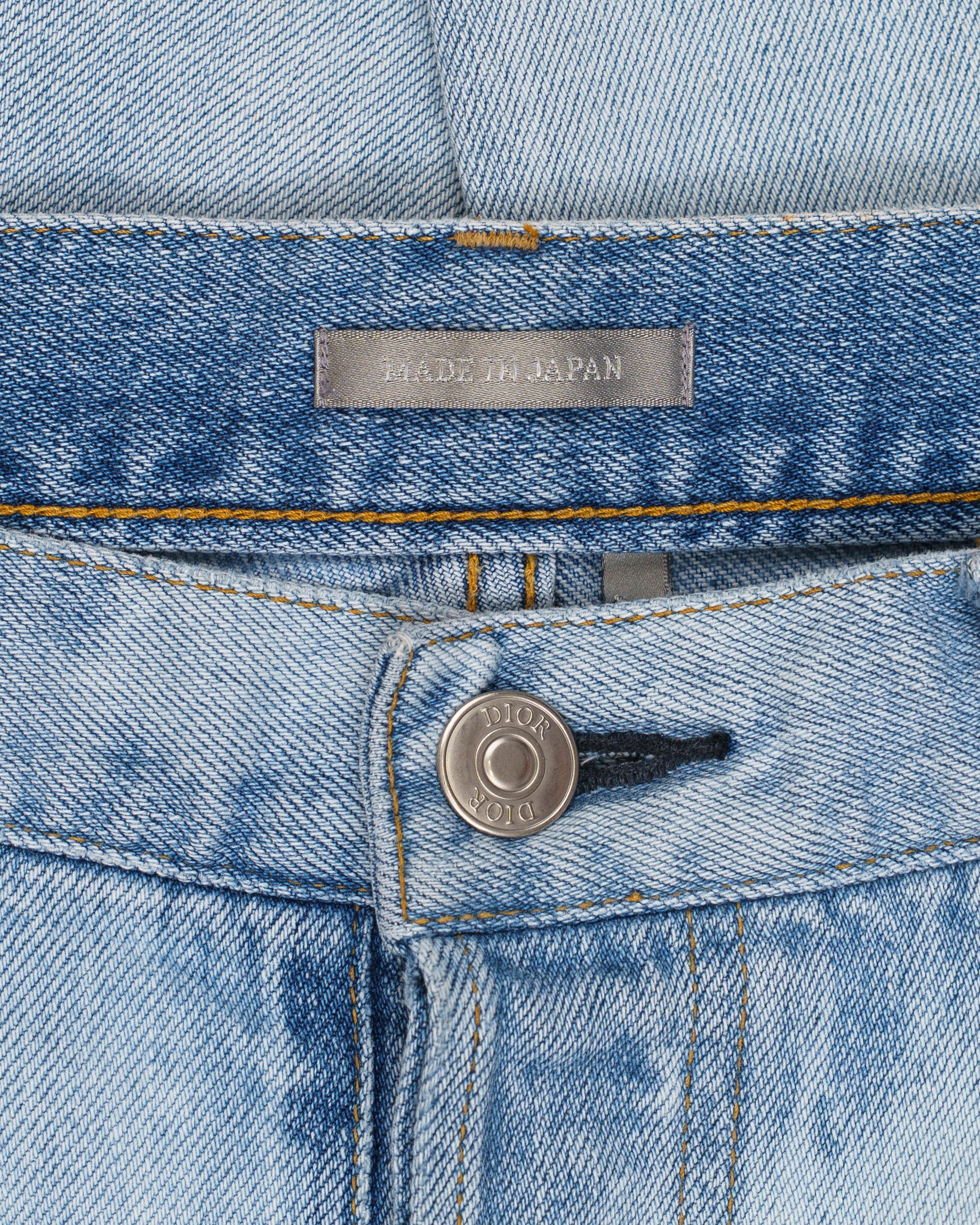 Dior slim light wash jeans