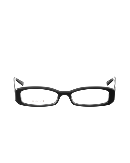 Gucci 00s Black Silver Monogram Glasses Gucci