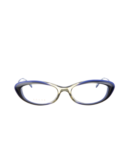 Gucci Navy Cat Eye glasses with Crystal Hearts Gucci