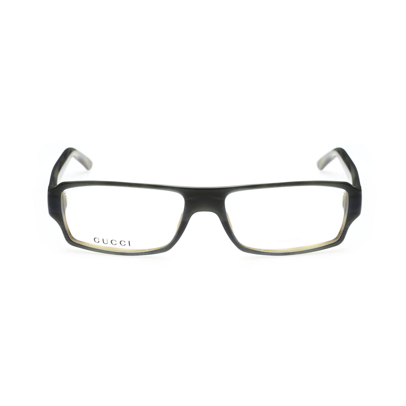 Gucci '00s Green Rectangular Frame Glasses thumbnail