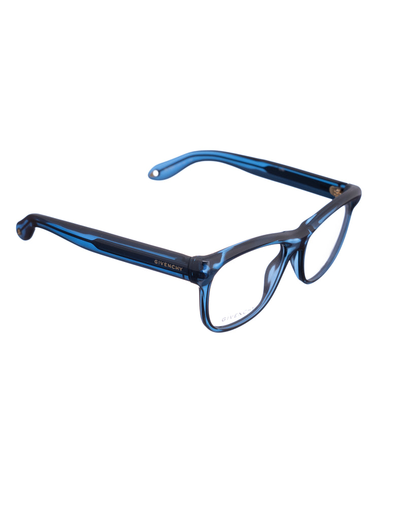 Givenchy 00s Bold Nerdy Navy Blue Glasses Givenchy