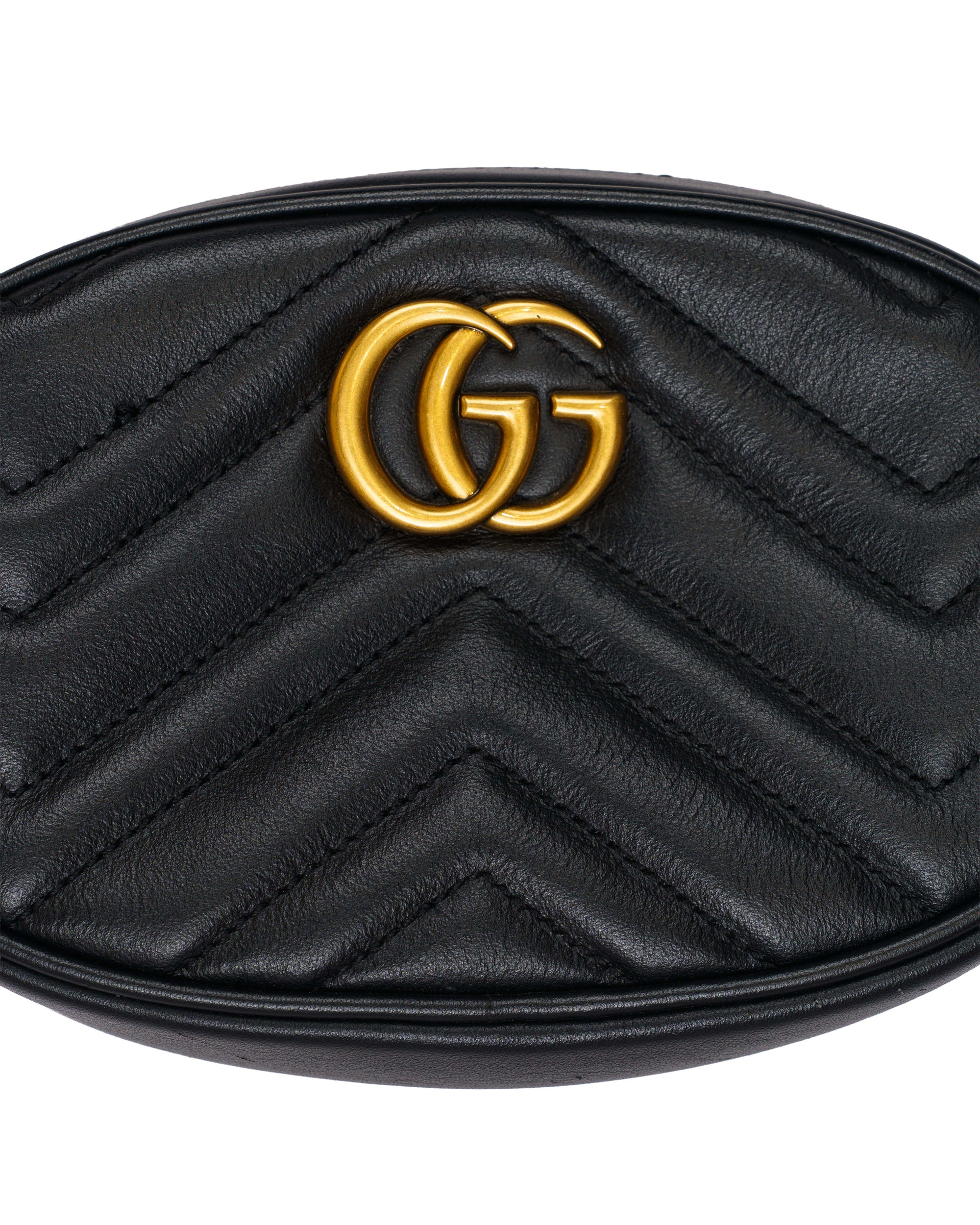 Gucci GG Marmont Belt Bag Black Matelasse