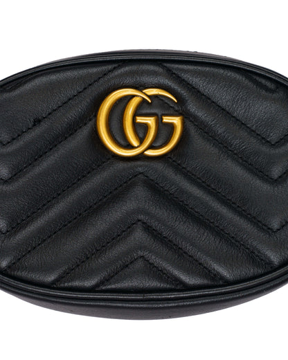 Gucci GG Marmont Belt Bag Black Matelasse