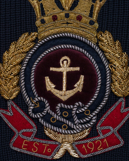 Gucci Navy Blue Anchor Crest Sweater Gucci