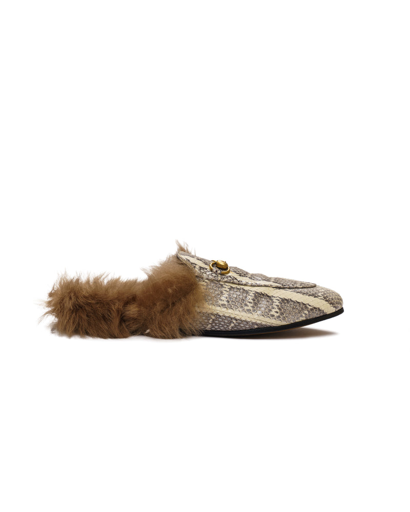 Gucci Princetown snakeskin loafers