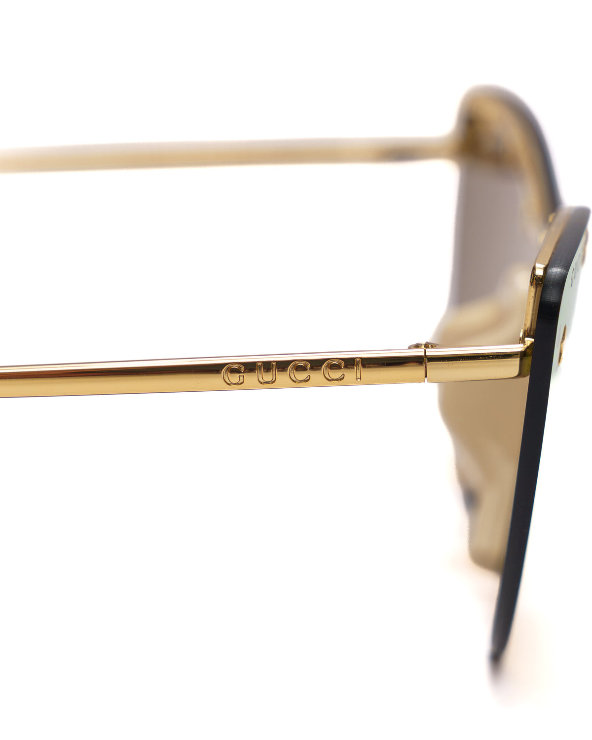 Gucci Shield gold/pink sunglasses