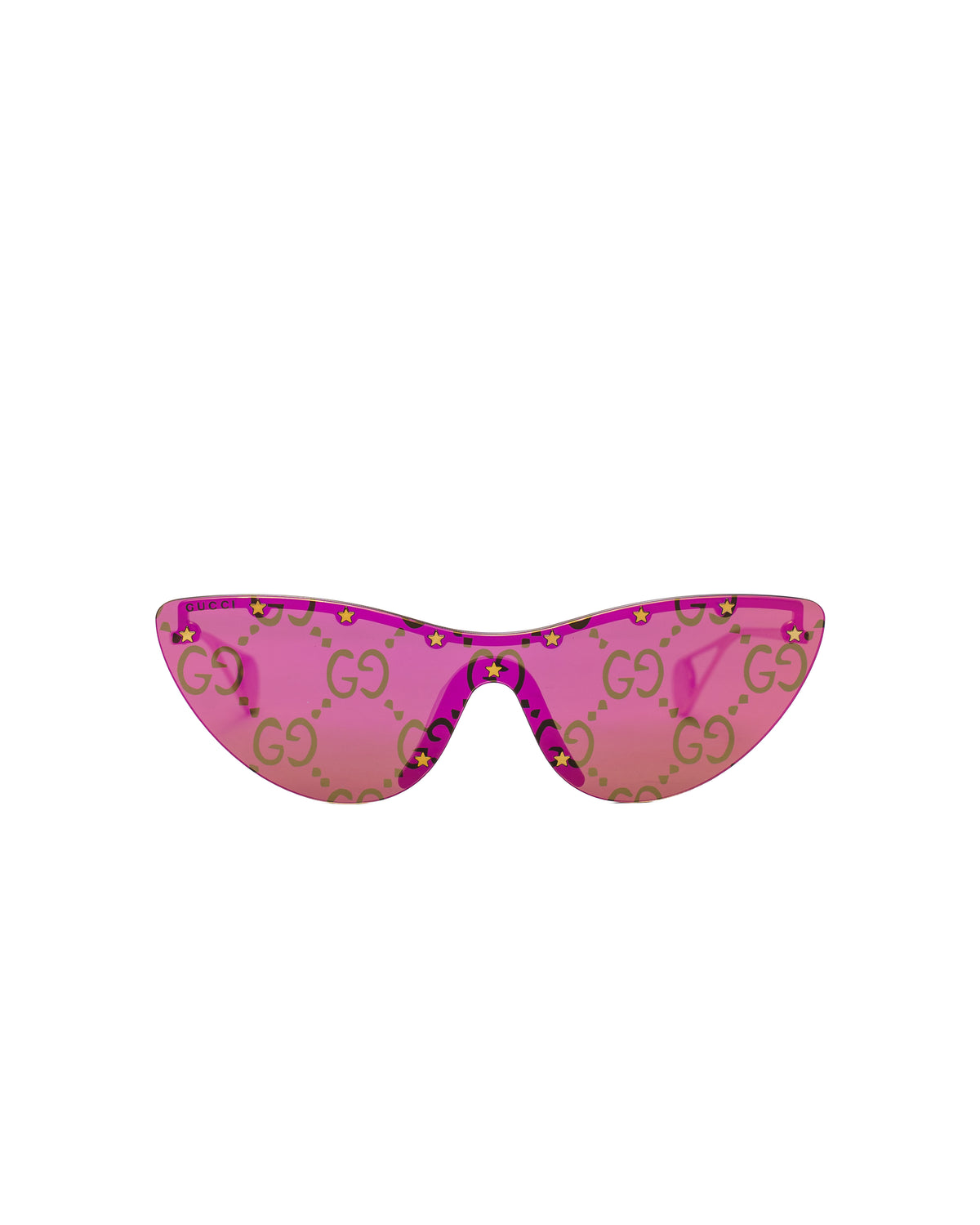 Gucci Shield gold/pink sunglasses