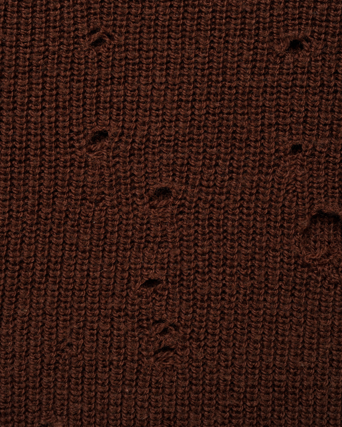 Gucci distressed brown wool oversized sweater