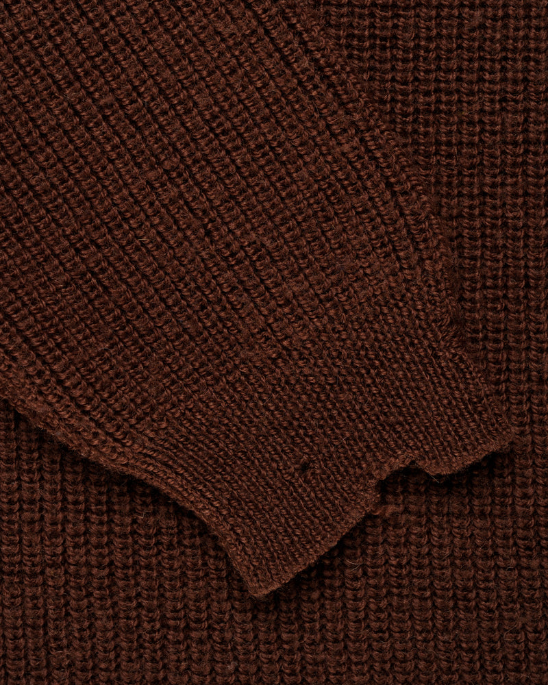 Gucci distressed brown wool oversized sweater thumbnail
