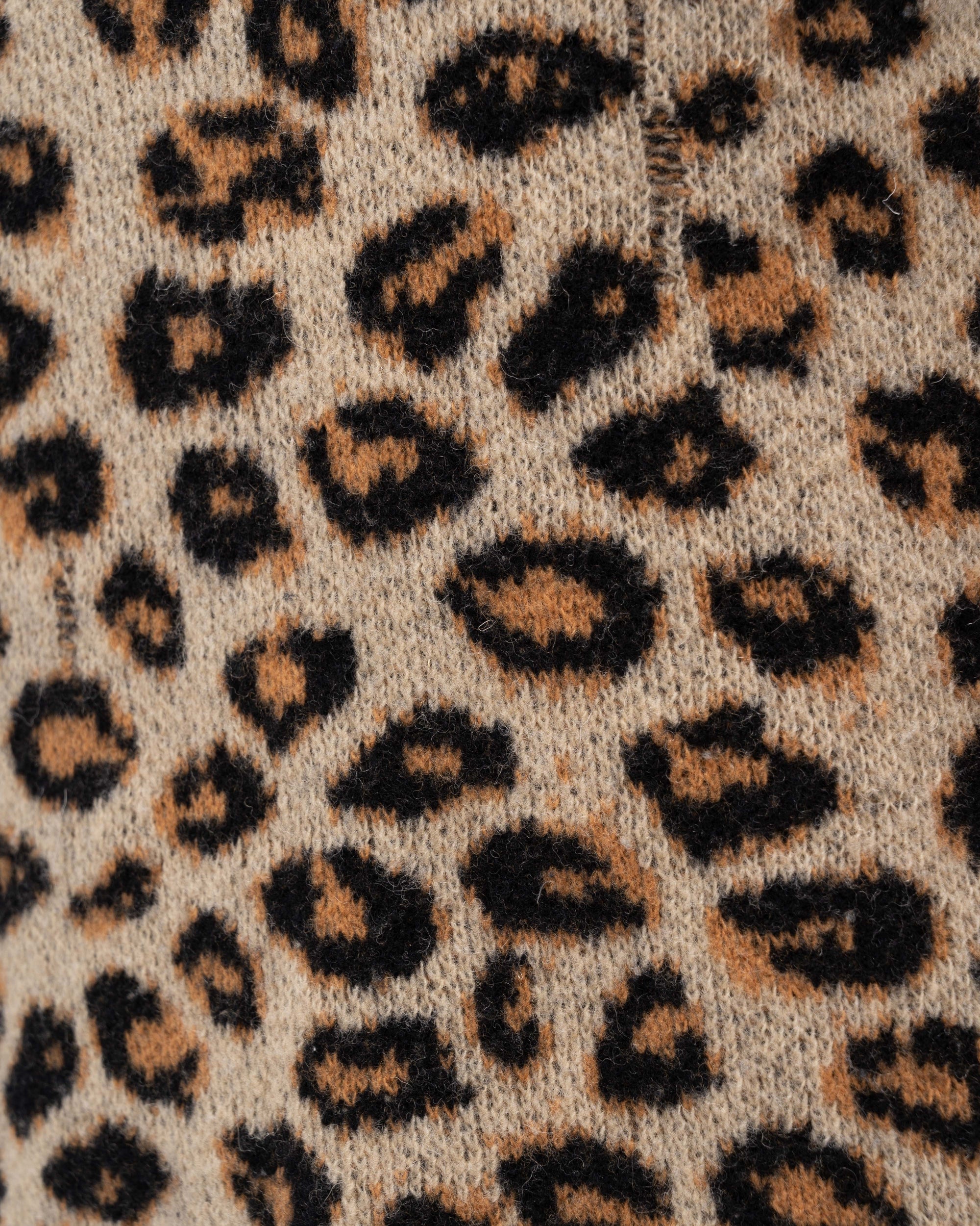 Gucci distressed leopard jacquard sweater