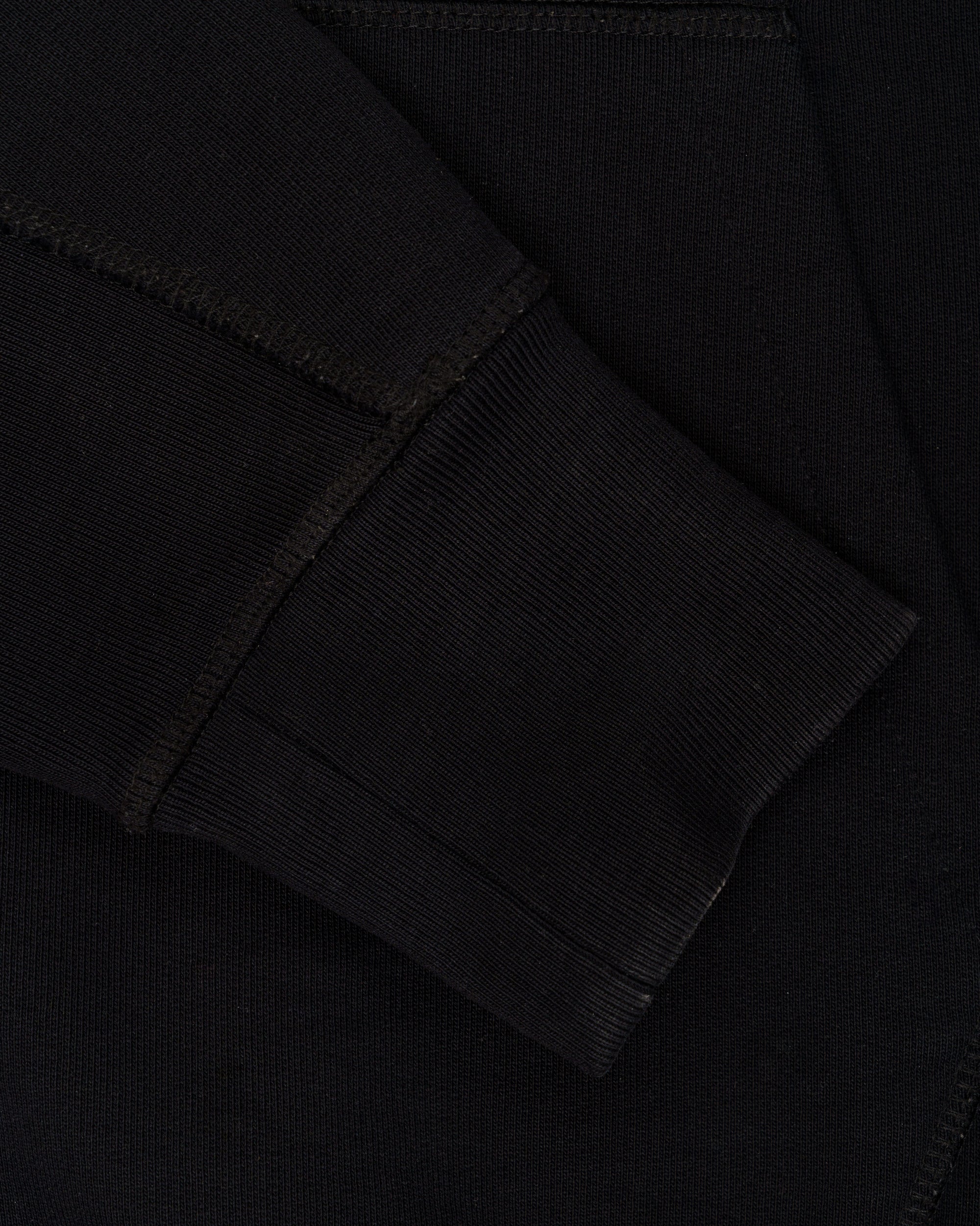 Helmut Lang logo embroidered printed black hoodie